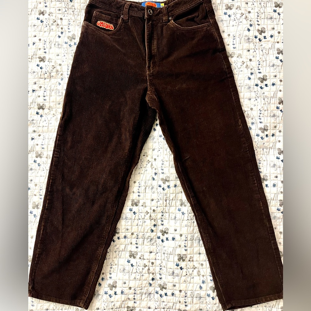 Empyre Dark Brown Relaxed / Baggy Fit Corduroy Pants - Size 28 (Men's)